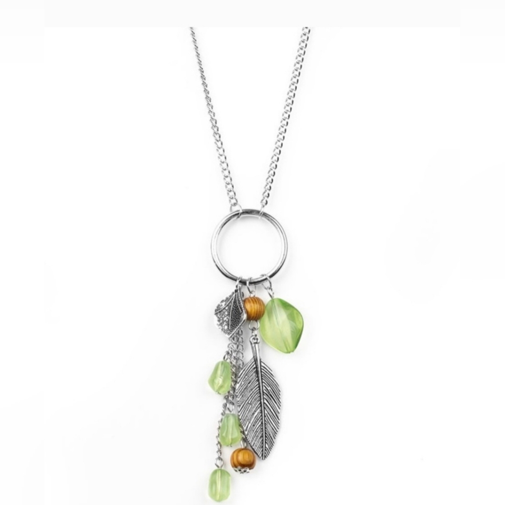 5 For $20! Paparazzi Necklace ~ Sky High Style - Green